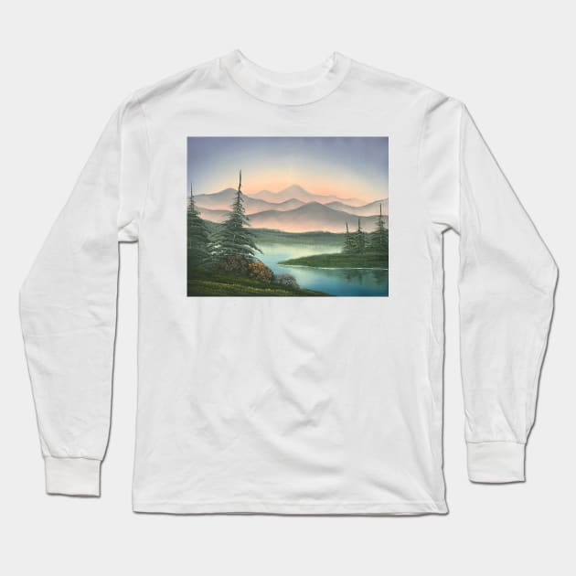 Rolling Mountains Long Sleeve T-Shirt by J&S mason